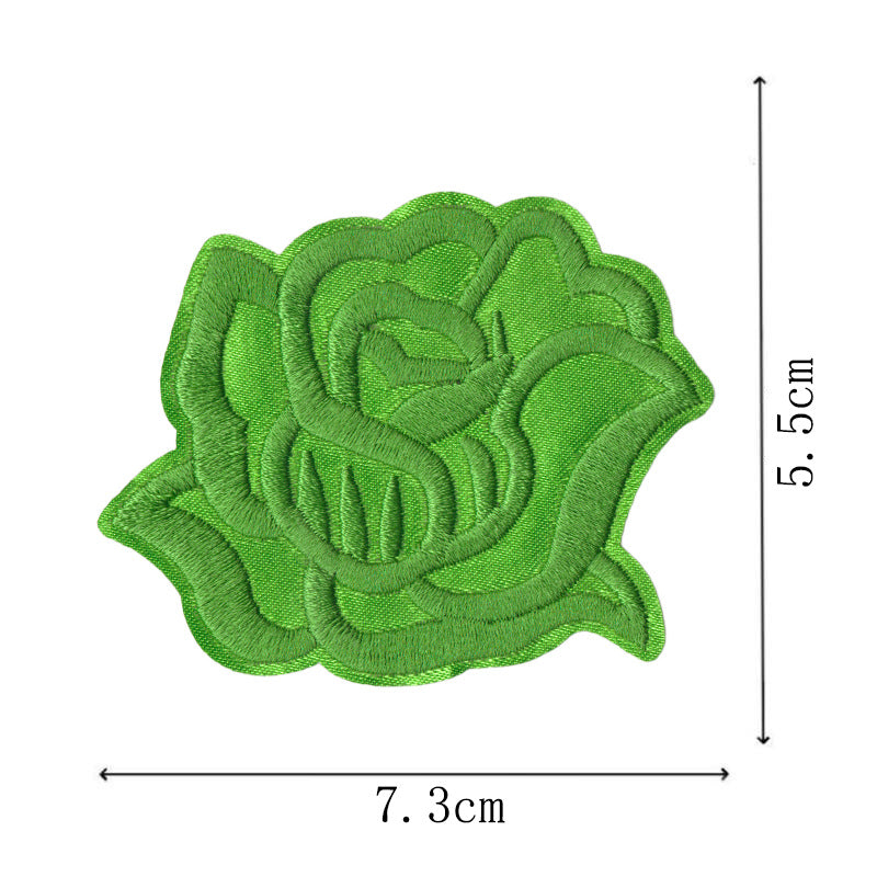 Wholesale Colorful Rose Embroidery DIY Patches