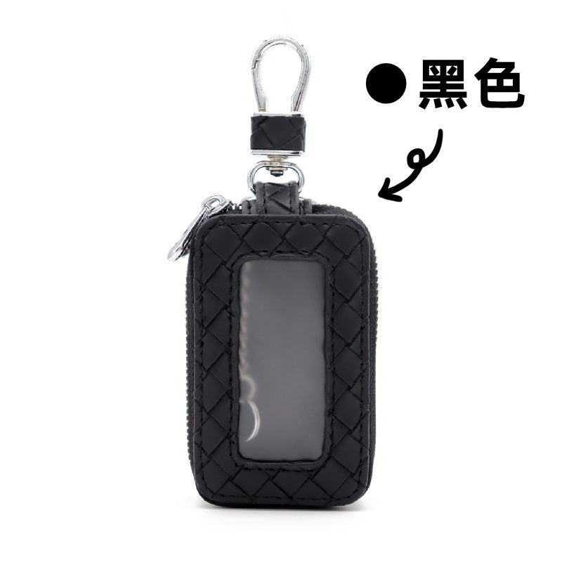 Wholesale Cowhide key storage bag coin purse home car key bag