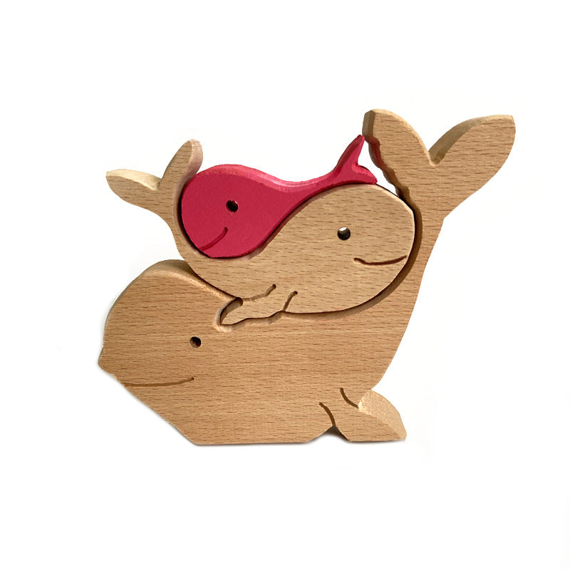 Wholesale of Mother's Day Animal Family Wooden Ornaments