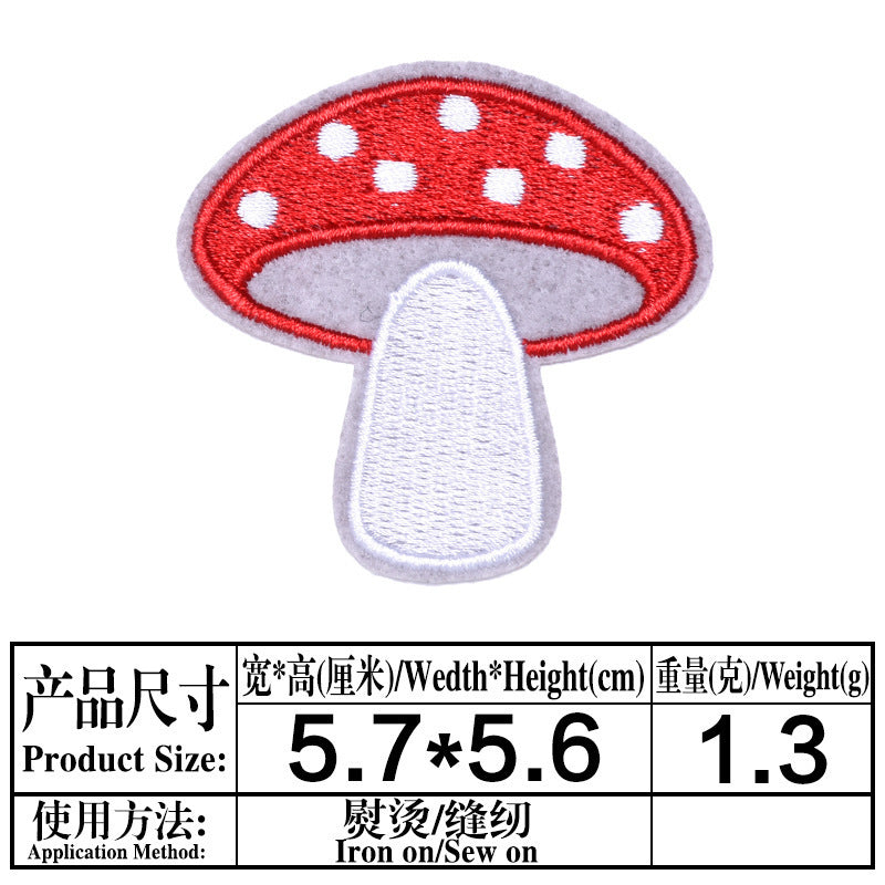 Wholesale Embroidered Fruit Patches 9 Styles Strawberry Cherry Cloth Applique For Clothing Bags Hats DIY Fashion Accessory