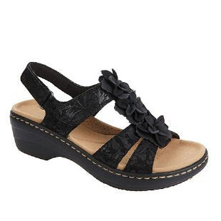 Wholesale PU Summer Hollow Wedge Sandals