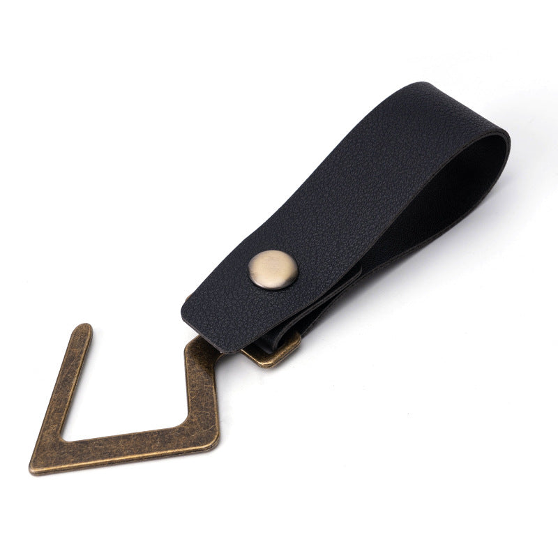Wholesale Metal Hook Leather Keychain