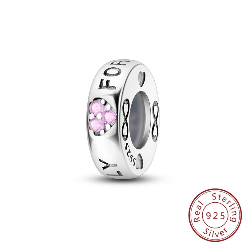 Wholesale  eternal heart-shaped rubber plug Charms