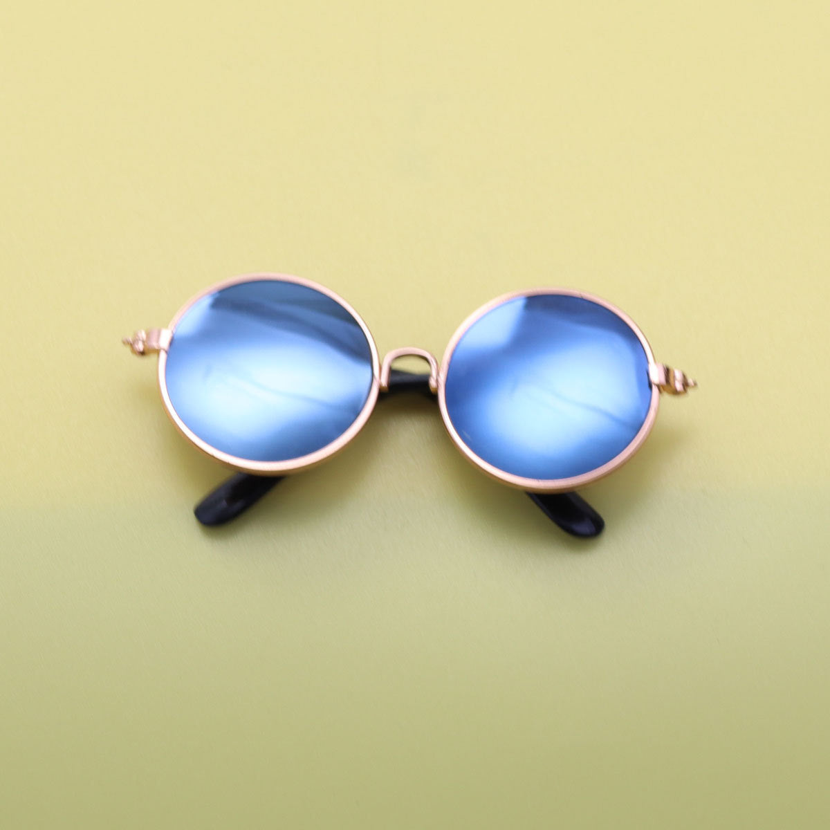 Wholesale  20cm doll pet round frame sunglasses