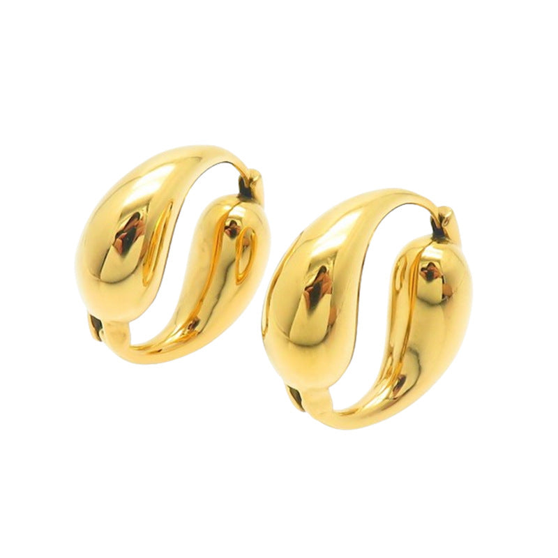 Wholesale Fashion Stainless Steel O Hoop Earrings