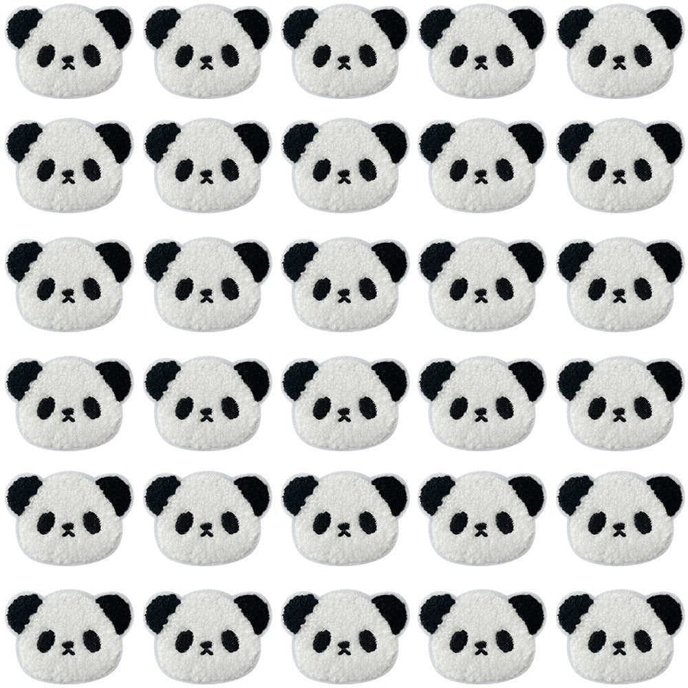 Wholesale Trendy Cartoon Panda Embroidered Patch With Iron On Backing For Coat Bag Home Decor Boutique Resale Accessory