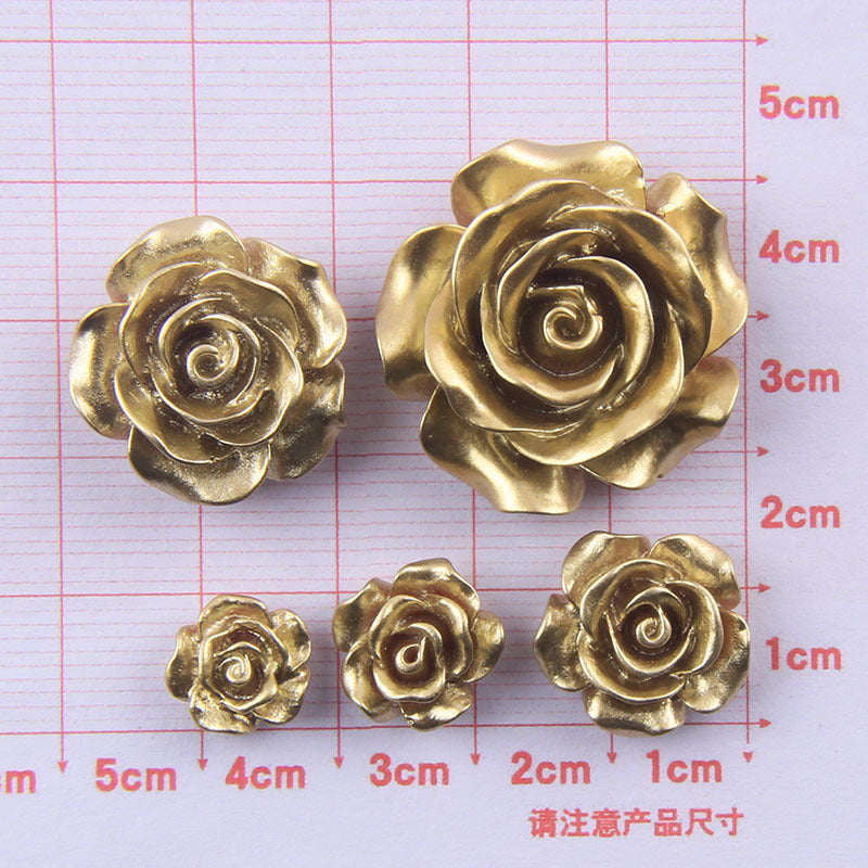 Wholesale Creative No. 5 Rose Resin Cream Glue Phone Case