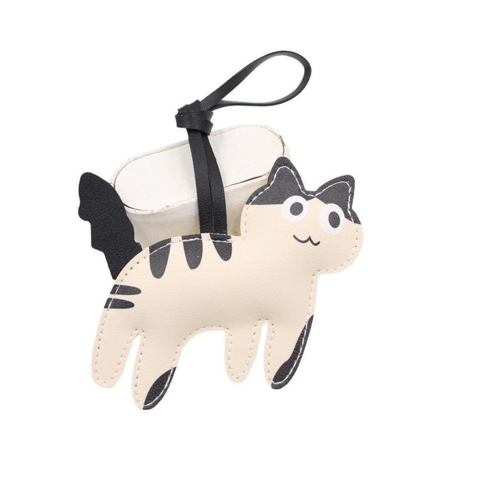 Wholesale Artificial Leather Cute Kitten Bag Charm Japan Style Fashion Pendant Gift
