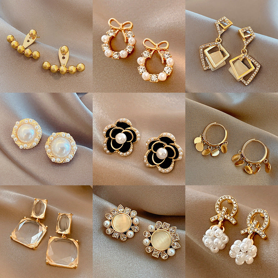 Wholesale Pearl Vintage Silver Earrings