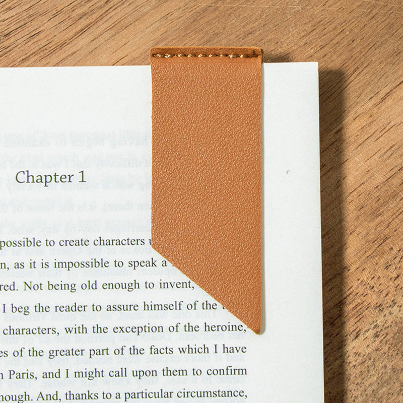 Wholesale Handmade Leather Label Notepad Label Reading Book Cute Literary Bookmark
