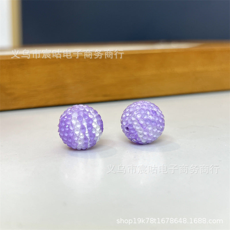 Wholesale 10pcs colored gradient clay Crystal Beads