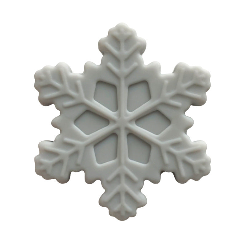 Wholesale 10pcs/pack Snowflake Silicone Focus Beads