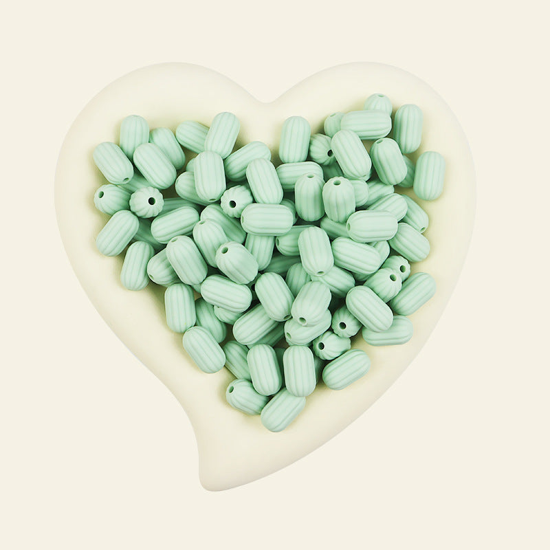 Wholesale 100pcs/pack Silicone Single Color Loose Bead DIY Bead Pen