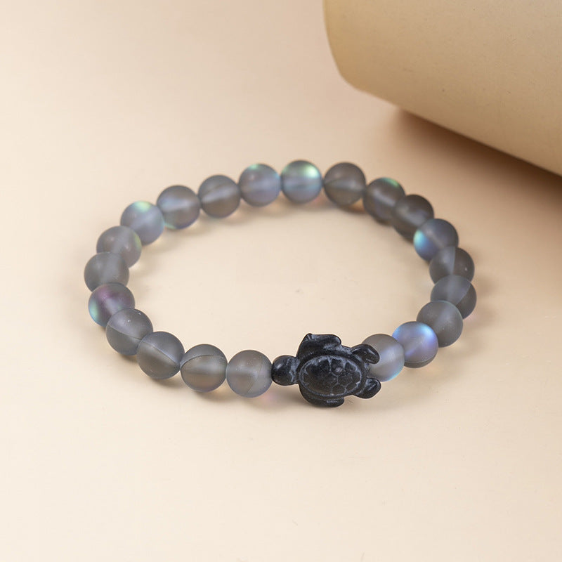 Wholesale Source Ins Style Niche Design Colorful Turtle Translucent Male and Female Couple Bracelets