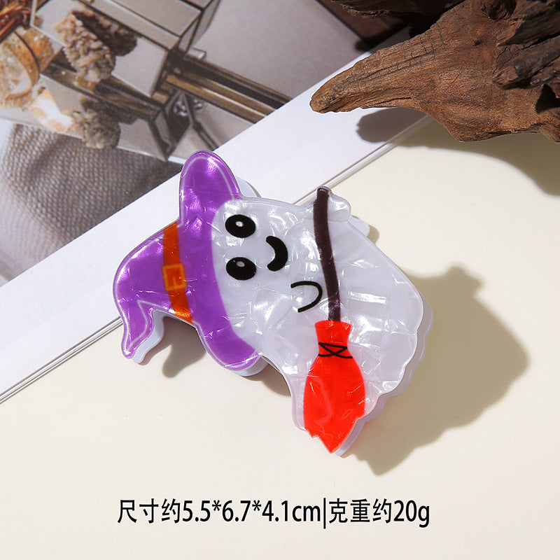 Wholesale Dark Style PVC Pumpkin Ghost Shark Claw Hair Clip  Creative Hair Accessory For Resale