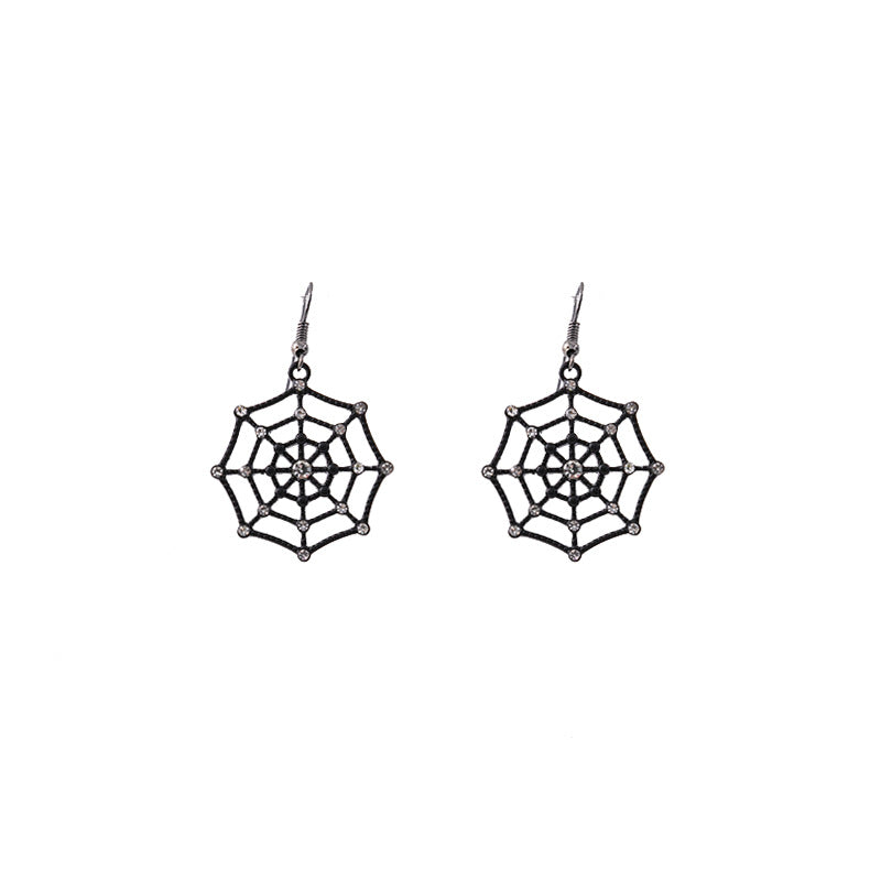 Wholesale Halloween Party Funny Ghost Spider Web Earrings