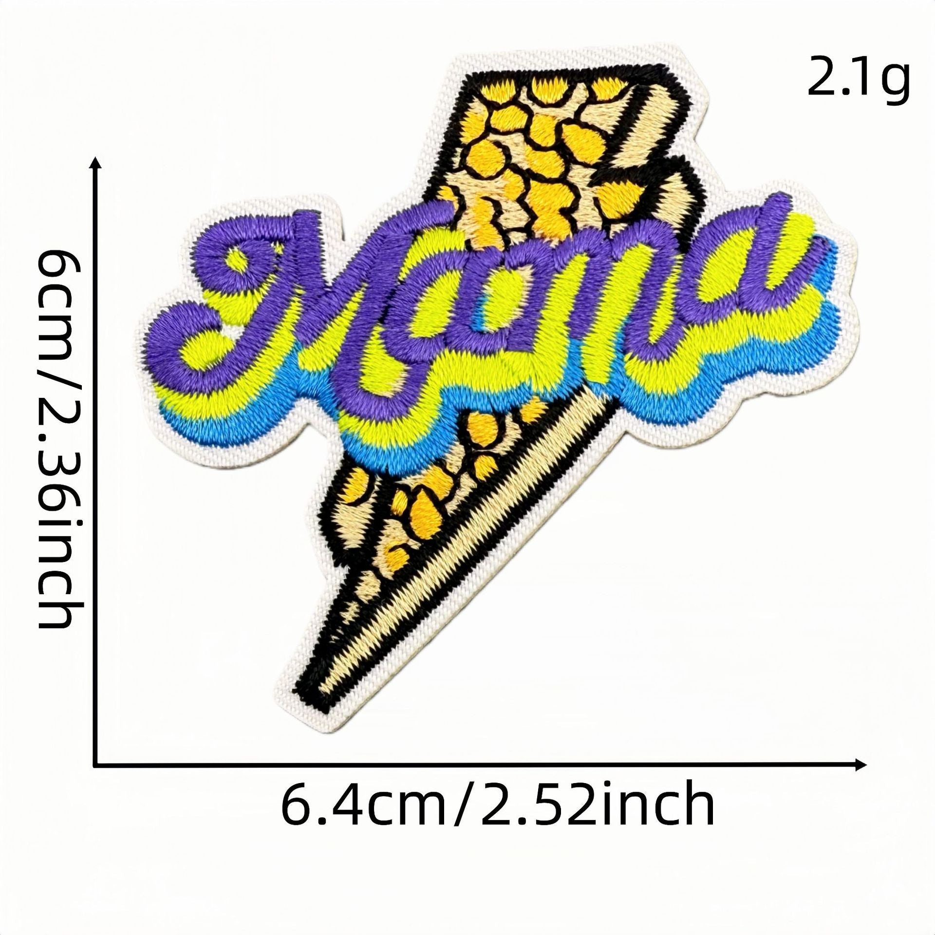 Wholesale Trendy Cartoon Rugby Embroidered Iron On Patches Leopard Print Decorative Applique DIY Craft Accessory