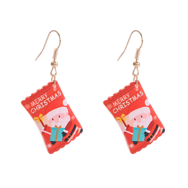 Wholesale Christmas Series Candy Earrings