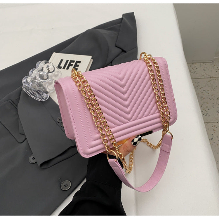 Wholesale Retro Chain Simple One-shoulder Crossbody Versatile Small Square Bag