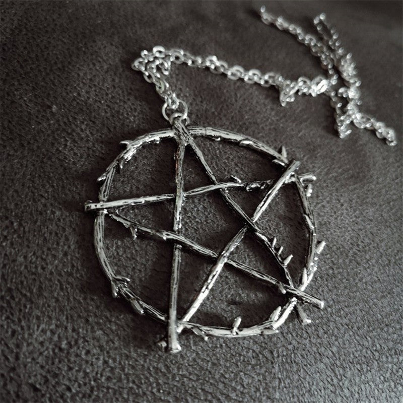 Wholesale Vintage Geometric Pentagram Necklace