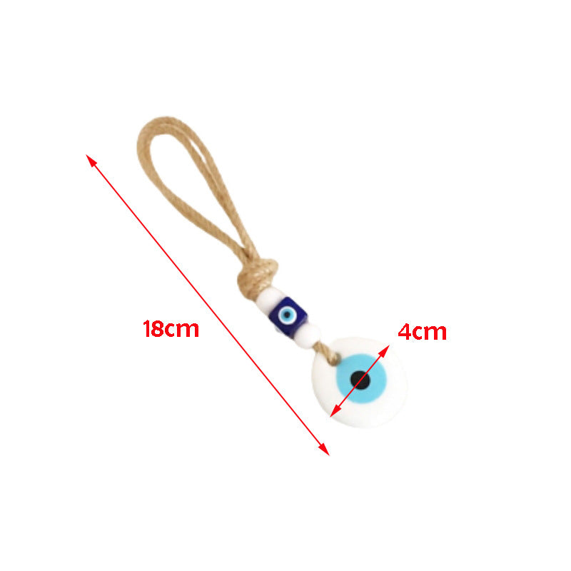 Campo al por mayor Campo de tejido de vidrio Ojos azules de los ojos del diablo Ornamento colgante