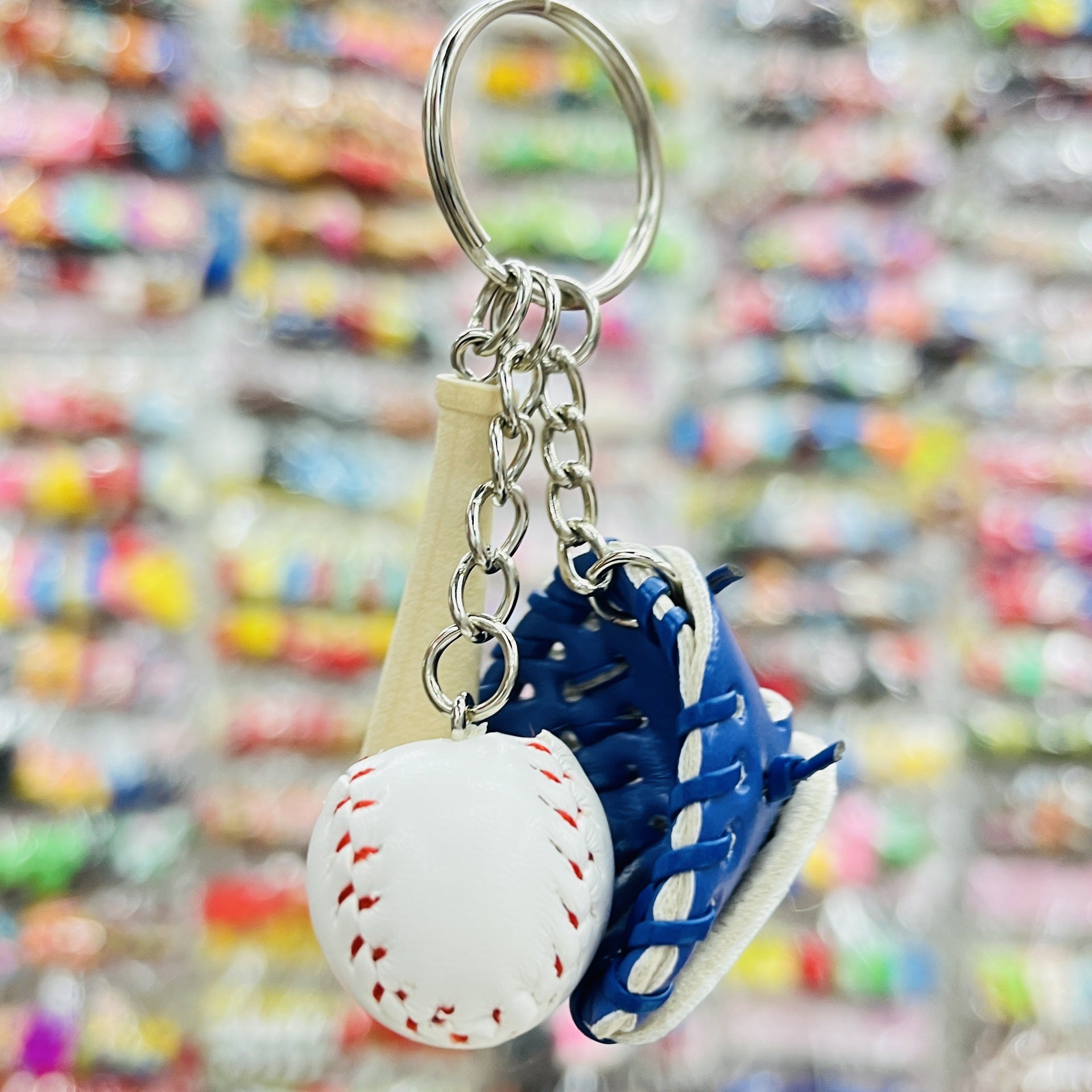 Wholesale Mini Cross-border Explosions Baseball Keychain Bag Pendant Softball Gloves Softball Baseball Pendant