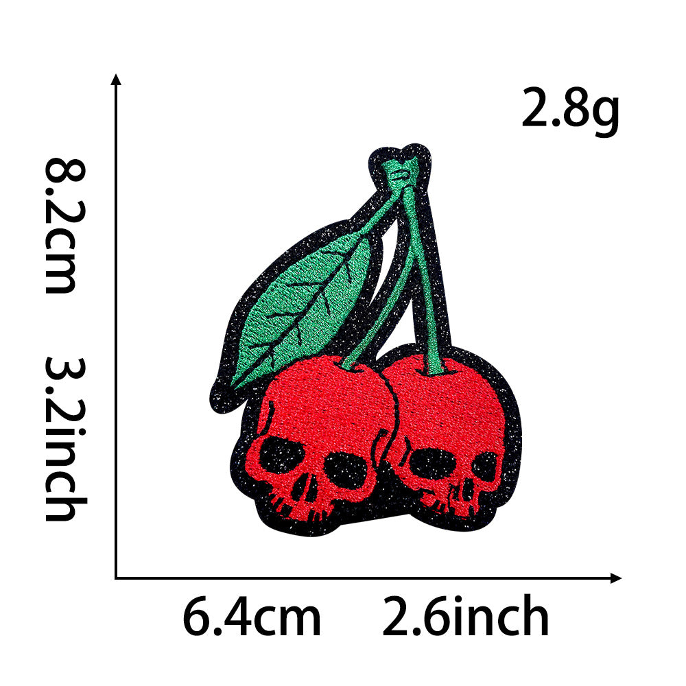 Wholesale  Embroidered Sequin Patches Ghost Witch Pumpkin Skull Haunted House Designs DIY Fashion Accessory For Coats And Clothing