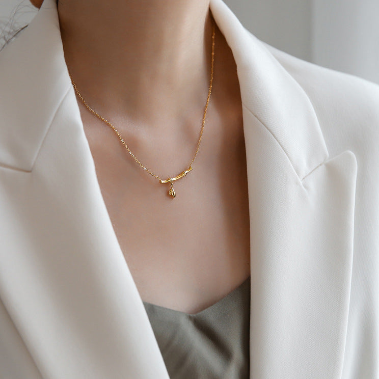 Wholesale Bamboo Titanium Steel Necklaces