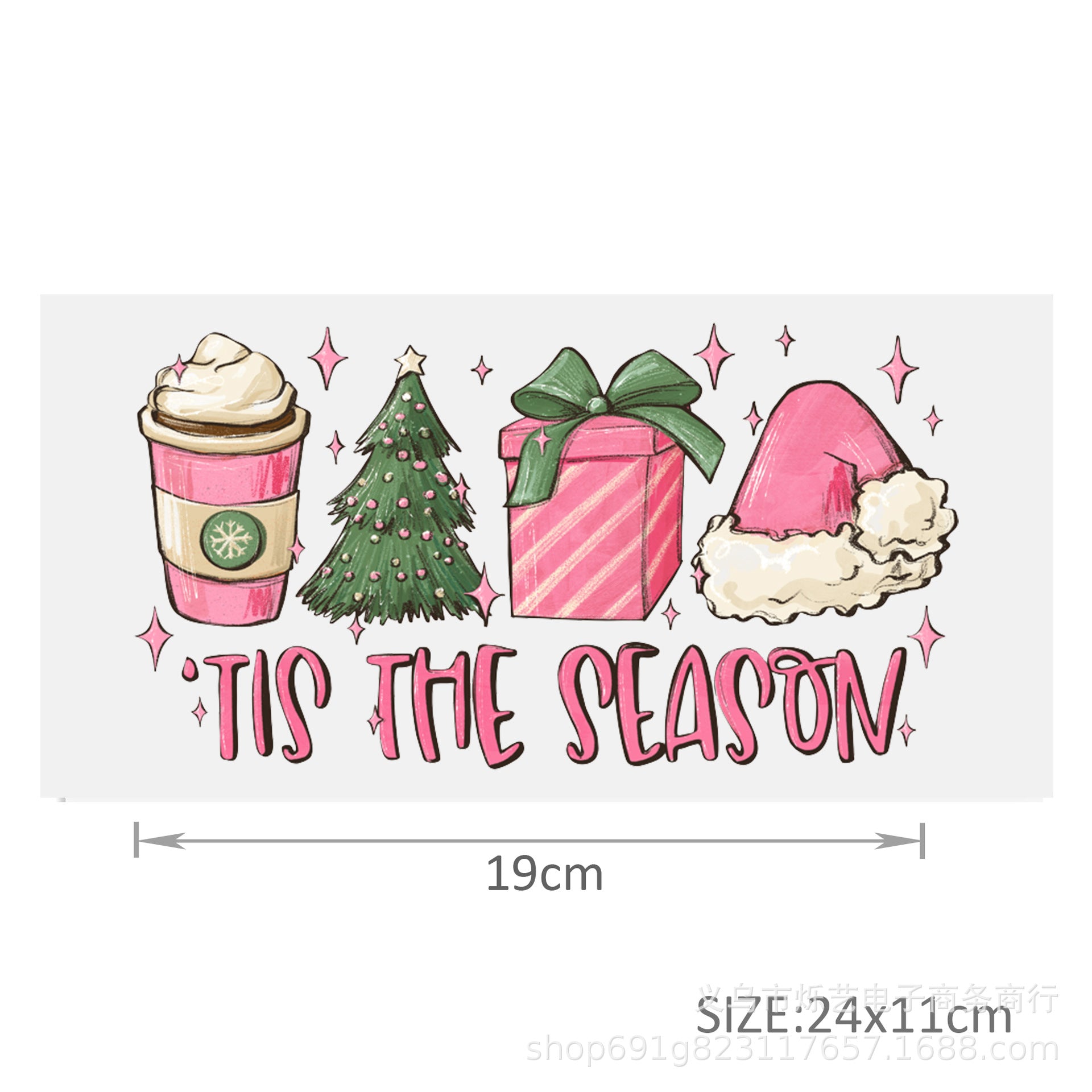 Wholesale Christmas  Snowman Drink  16oz Cup UV DTF Wraps