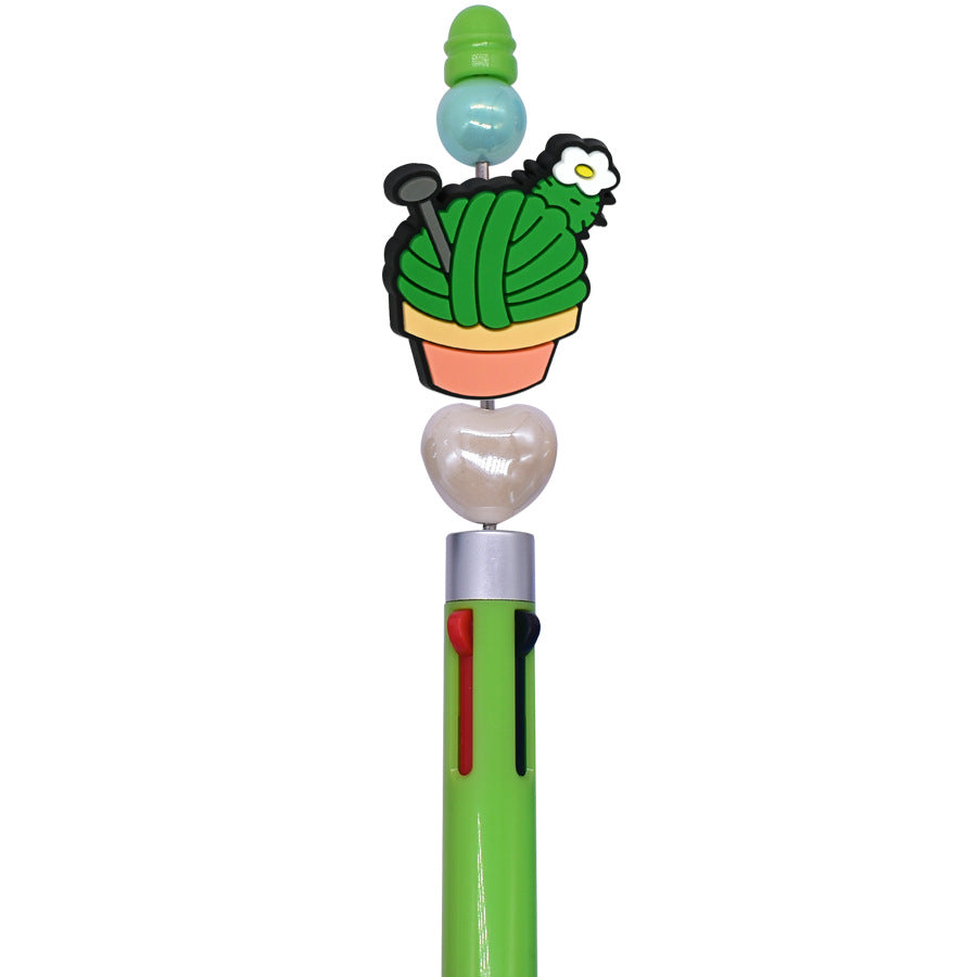 Wholesale Random 100pcs Cute Animal Product Creative Ballpoint Pen Beads