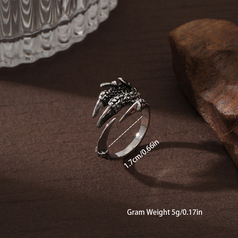 Wholesale Hip-hop Style Trendy Retro Zinc Alloy Open Adjustable Ring