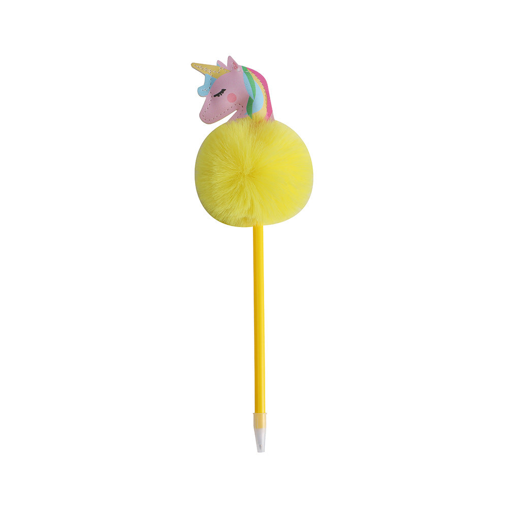 Wholesale Cartoon unicorn ball pen plush pen