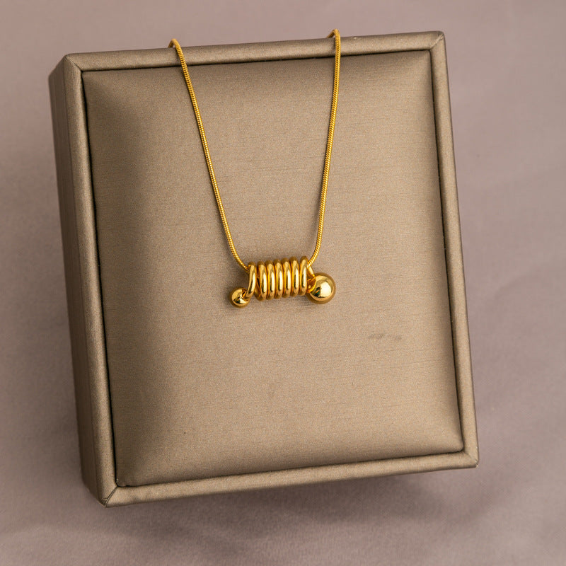 Wholesale Golden Titanium Steel Non-fading Necklace Clavicle Chain