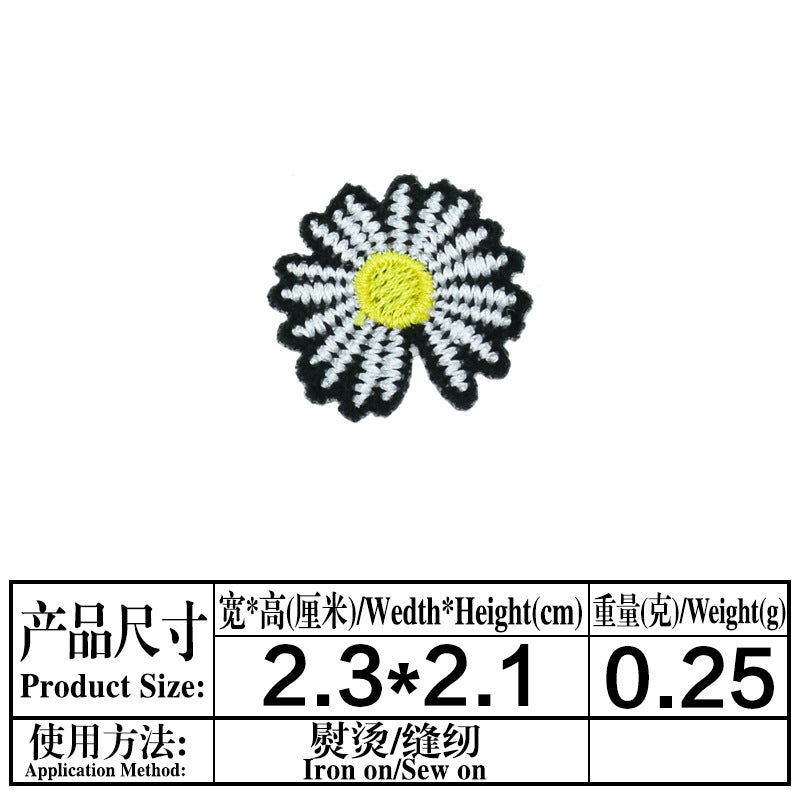Wholesale Trendy Embroidery Patches Cloth Applique For Clothing Shoes Bags DIY Decorative Accent