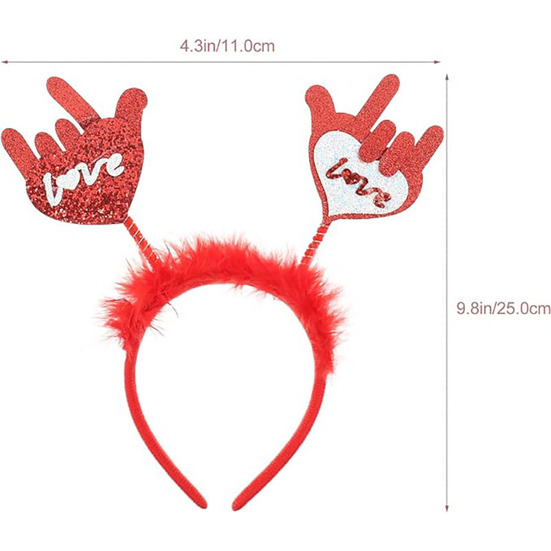 Wholesale Valentine's Day headband single party dress up headband wedding ball photo props