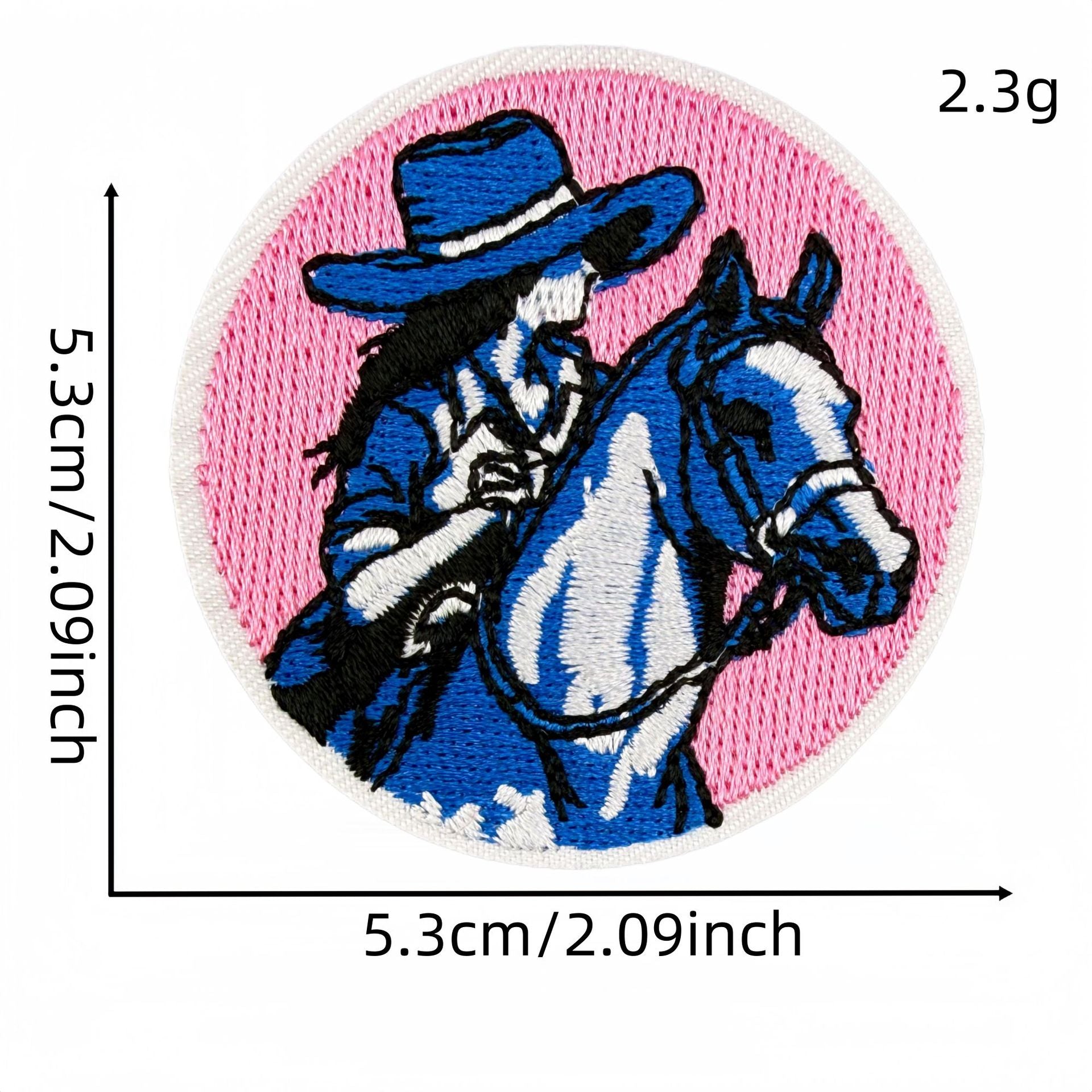 Wholesale Western Cowgirl Embroidered Patches 24 Piece Set Pink Blue Guitar Cow Skull Design DIY Craft Supply For Home Decor And Resale