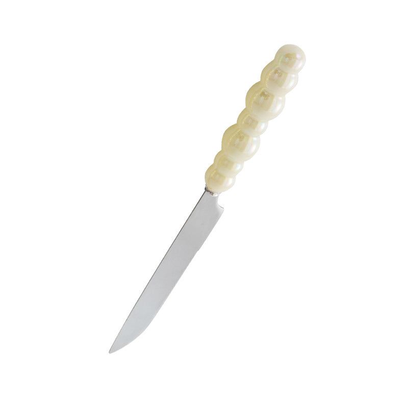 Wholesale Ceramic Pearl Handle Stainless Steel Knives, Forks, and Spoons