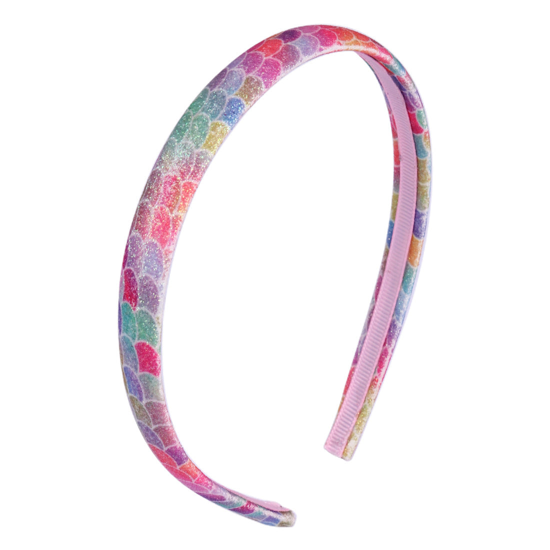 Wholesale Colorful Heart Star Gradient Rainbow Mermaid Headband