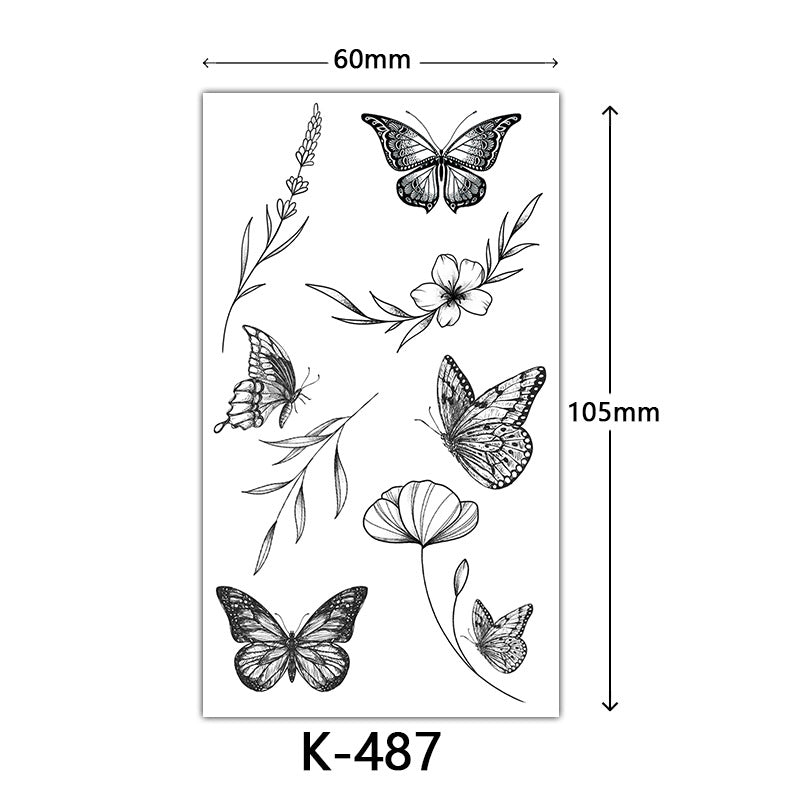 Wholesale Fresh Flower Tattoo Stickers