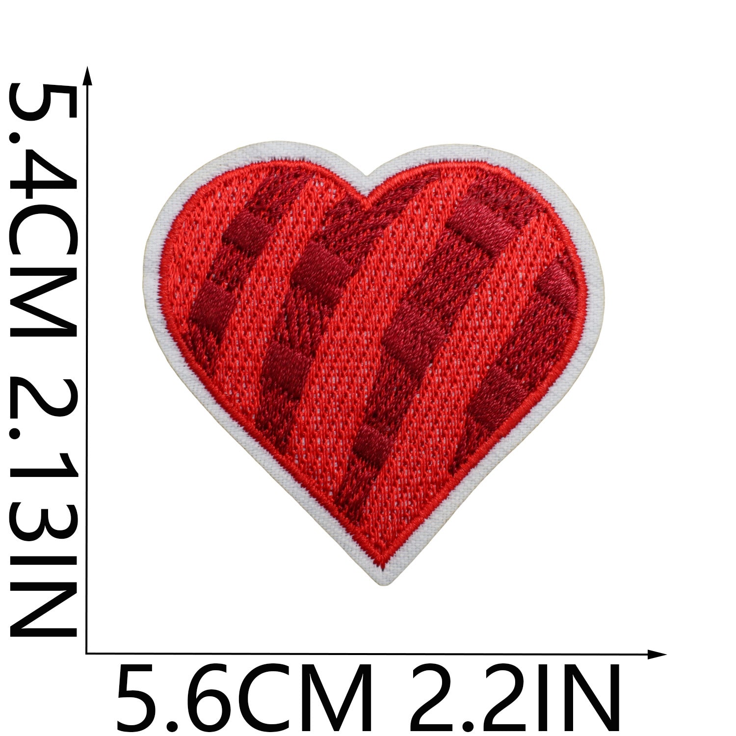 Wholesale Red Love Love Patch I Love You Couple Computer Embroidered Sticker FS
