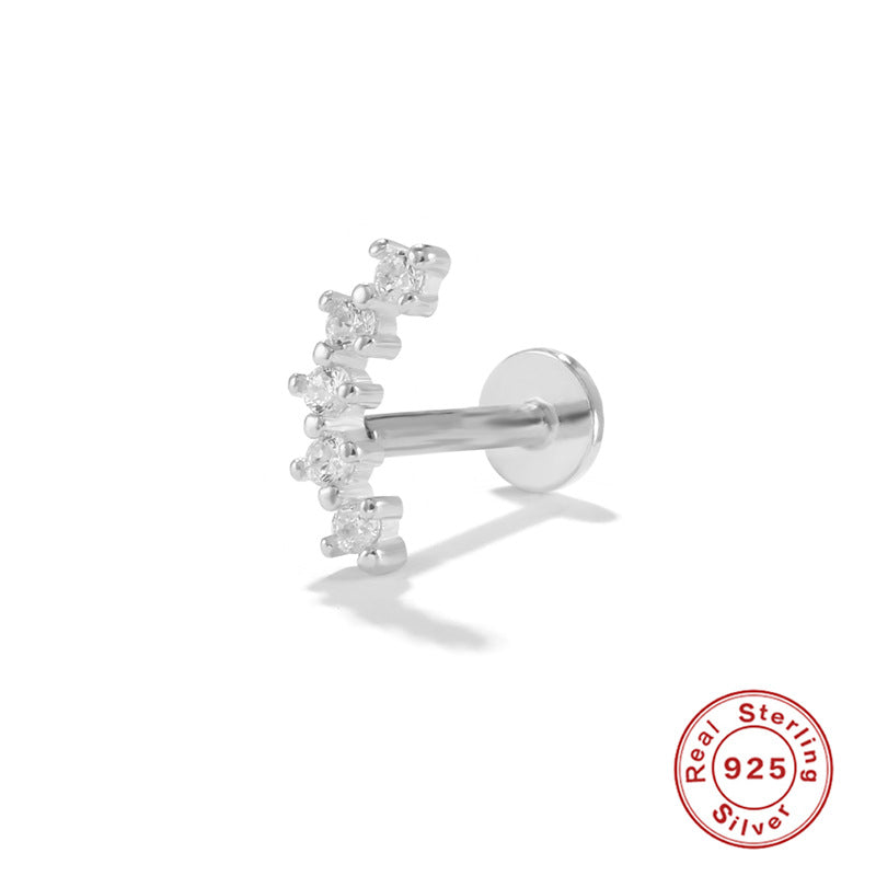 Wholesale S925 Sterling Silver Piercing Inner Thread Ear Piercing Ear Bone Nails