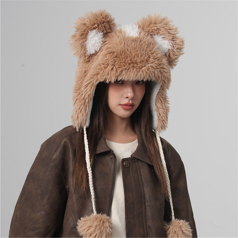 Wholesale Winter Plush Warm Ear Protection Baotou Hat