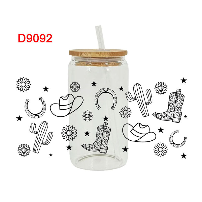 Wholesale Western Wind Series 16oz Cup UV DTF Wraps