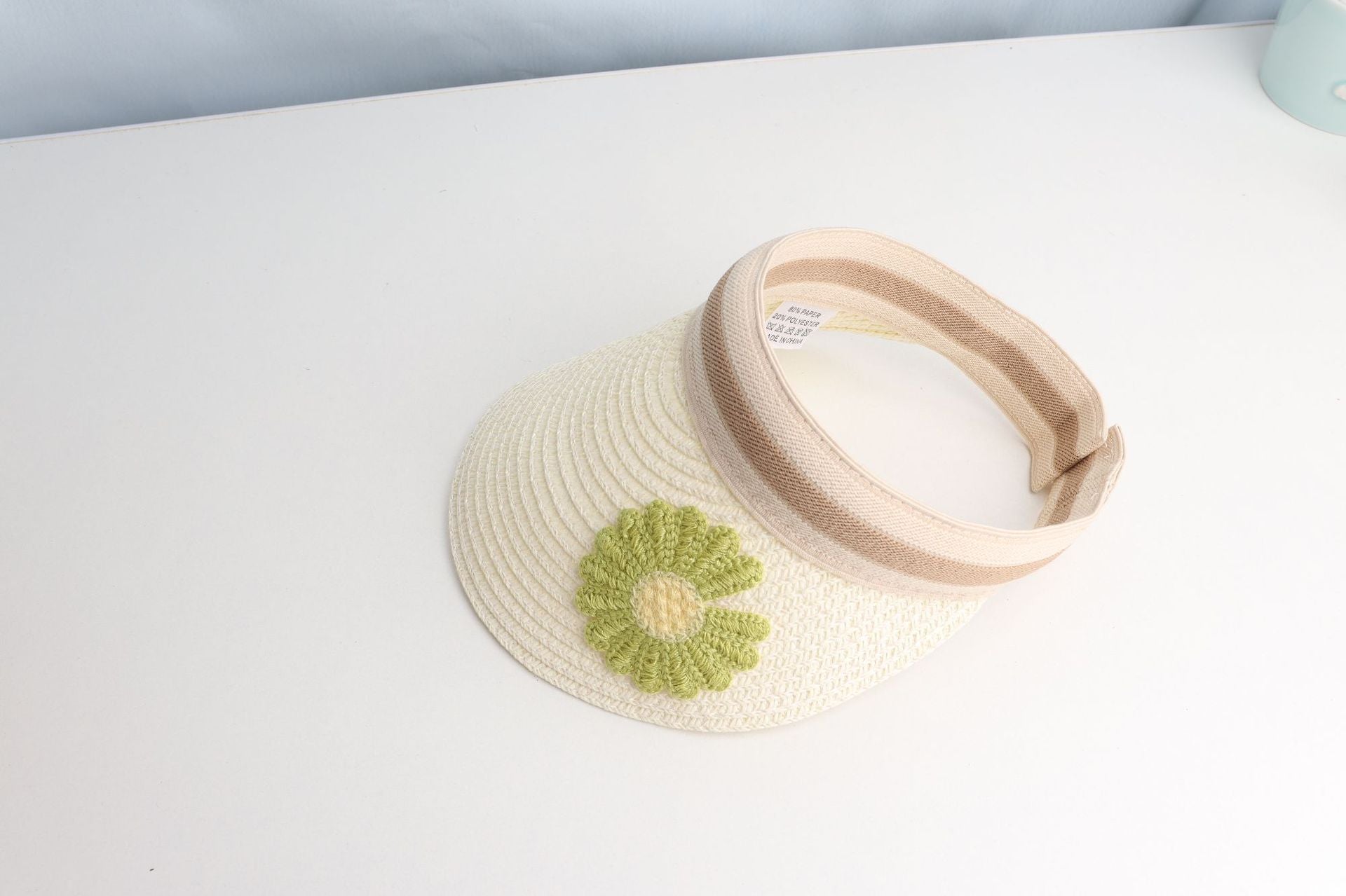 Dibujos de dibujos animados al por mayor Sechra de paja trenzada con el sombrero vacío de los niños