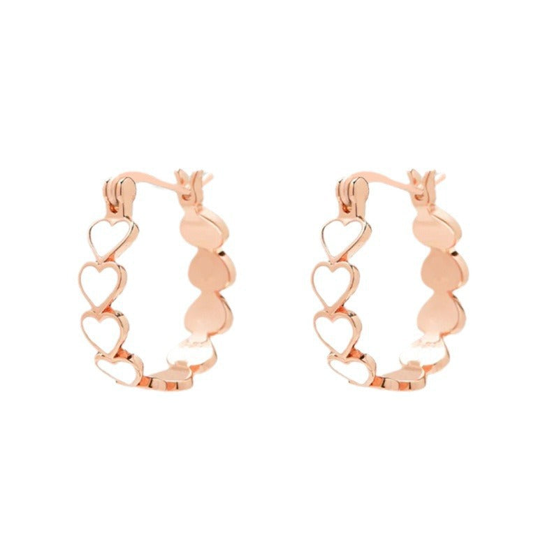 Wholesale Valentine' s Day Pink Heart-To-Heart Resin Ring