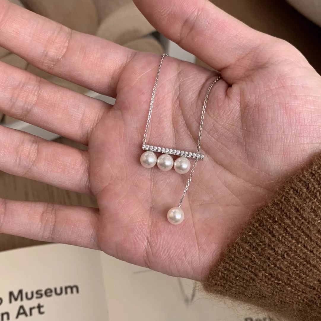 Wholesale Silver skirt with hollowed out umbrella skirt Titanium Steel Necklace