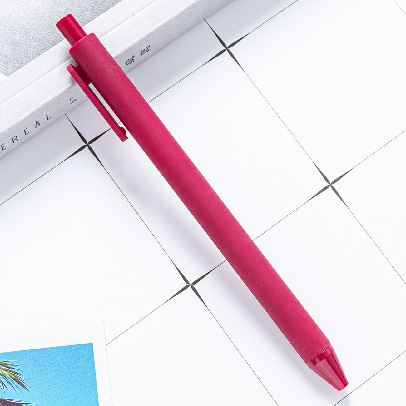 Whoelsale Candy Color Press Plastic Pen Gift Office Tools Teacher Gift