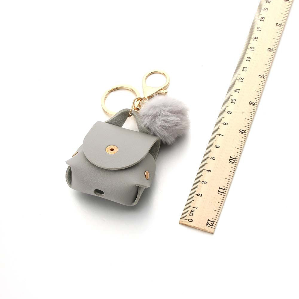 Wholesale Coin Purse Headphone Cover Fur Ball Keychain