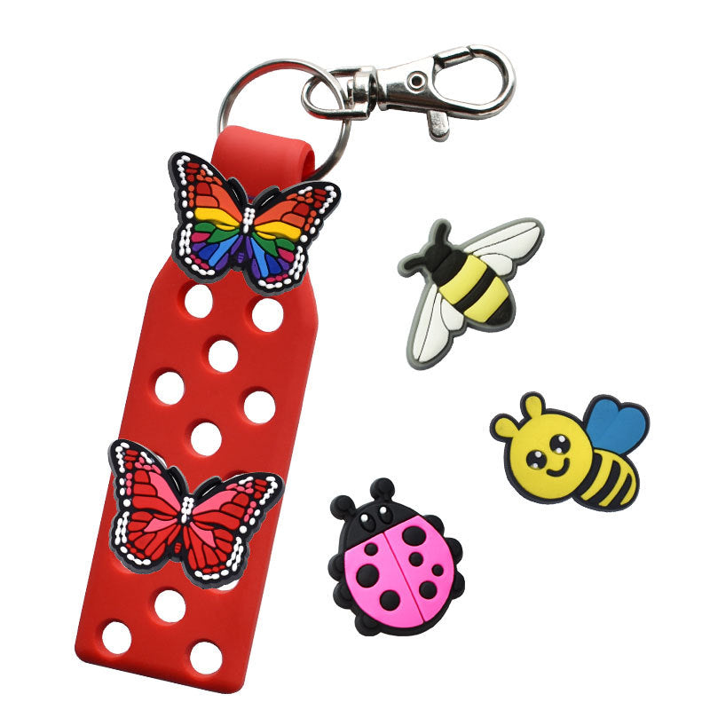 Placa de llave del zapato de bricolaje de mariposa al por mayor