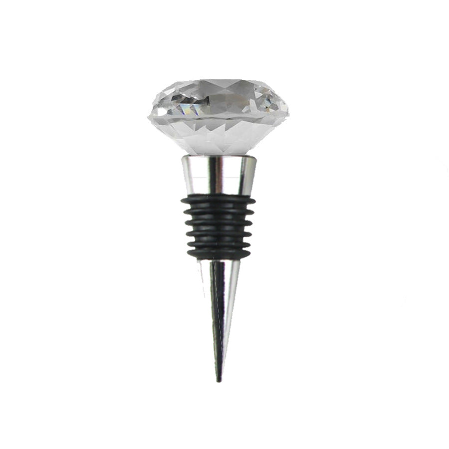 Wholesale Crystal Wine Bottle Cork Diamond Wine Stopper